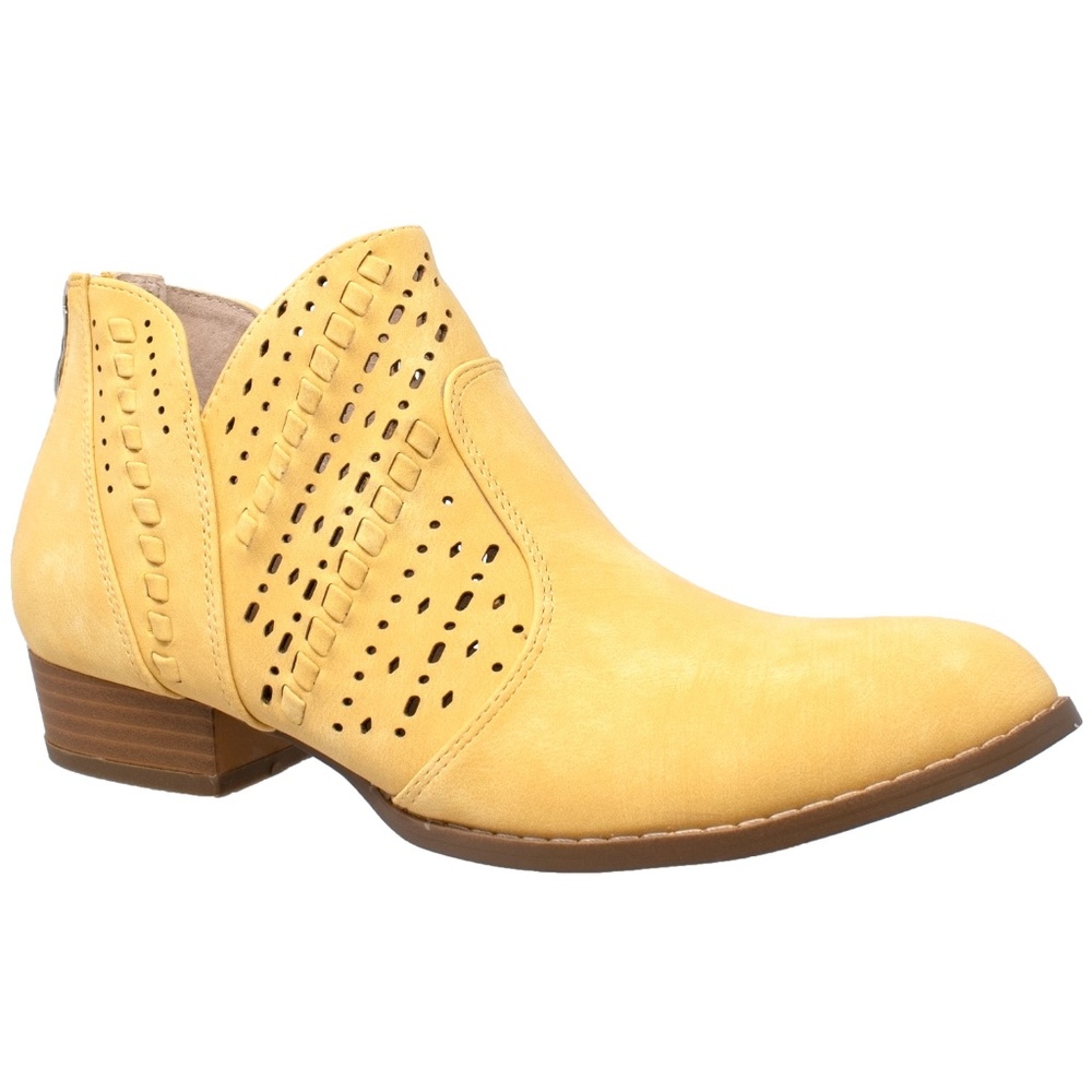 SOBEYO Ankle Booties Perforated Cutout AMI-01